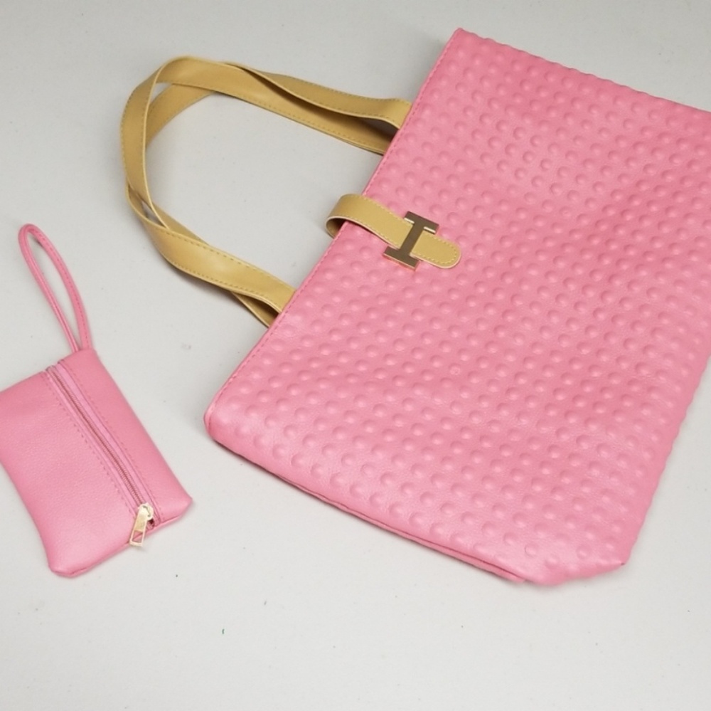 NIP Elegant Zip Tote with Organizer Wristlet - Picture 4 of 4